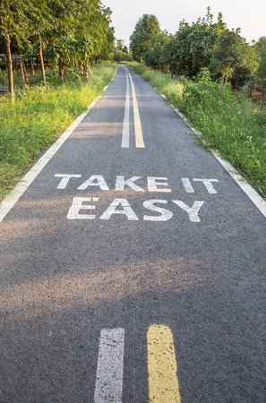 Outdoor bicycle roads and leisure walksの写真素材