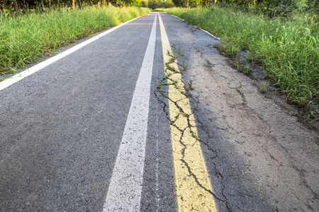 Outdoor bicycle roads and leisure walksの写真素材