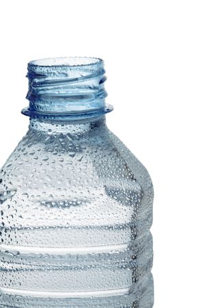 Fresh water bottle isolated on a white backggroundの写真素材