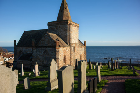 Church and graveyardの写真素材