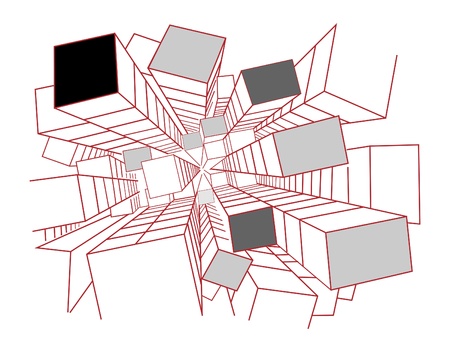 deep block backgroundのイラスト素材