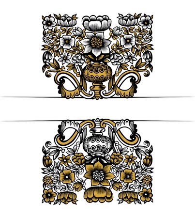 floral icon のイラスト素材