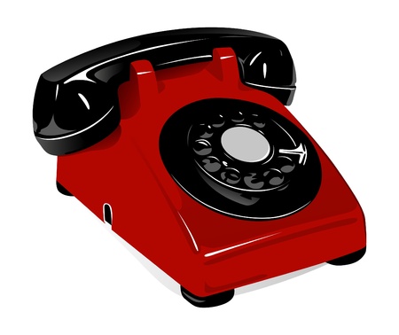 retro phone のイラスト素材
