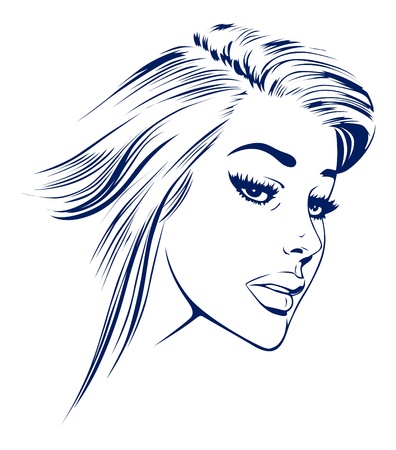 girl faceのイラスト素材