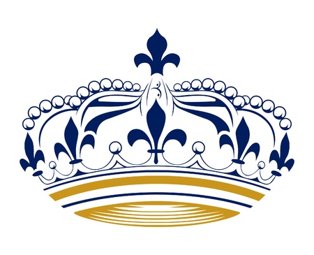 retro king crownのイラスト素材