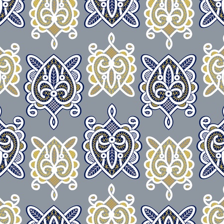 turtle lace background patternのイラスト素材