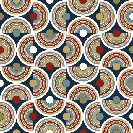 abstract geometric mosaic background with circleのイラスト素材