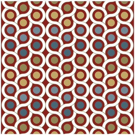 vector background pattern with dots and circleのイラスト素材