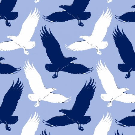 cartoon eagle backgroundのイラスト素材