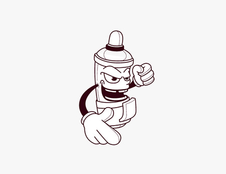 Marker mascot. Cartoon character.のイラスト素材