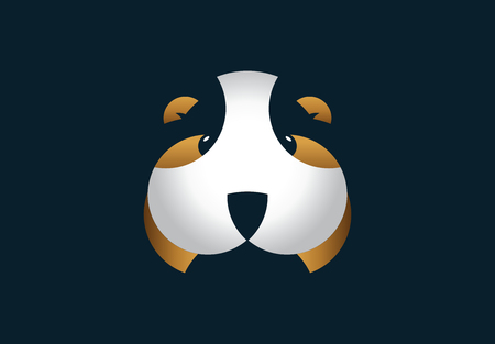 Guinea Pig Face Flat Design Vector.のイラスト素材