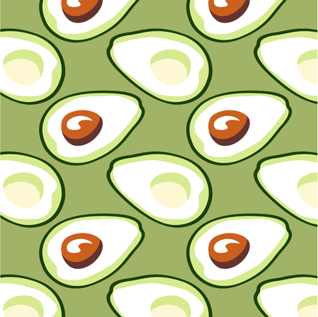 Avocado vegan background. Fully vector illustration. EPS 10 のイラスト素材