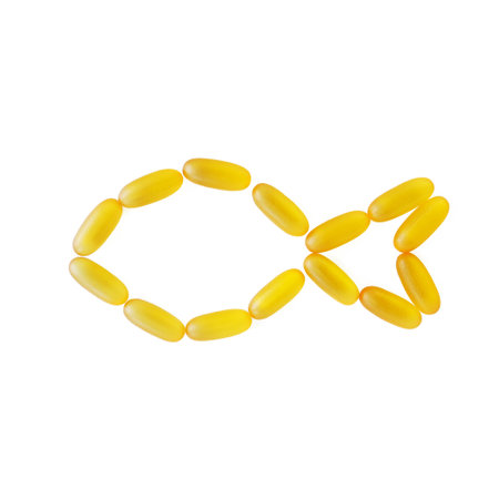 fish capsules of cod liver oil. omega 3