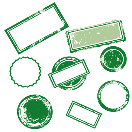 Vector illustration frame of rubber stampのイラスト素材