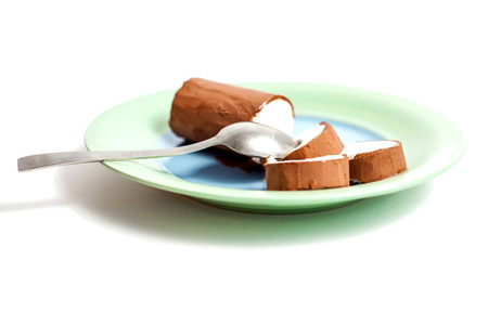 Ice cream on the plateの写真素材