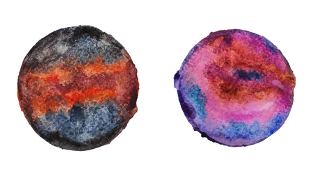 Vector watercolor stainsの写真素材
