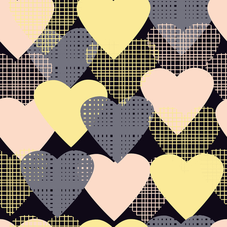 Hearts seamless patternのイラスト素材