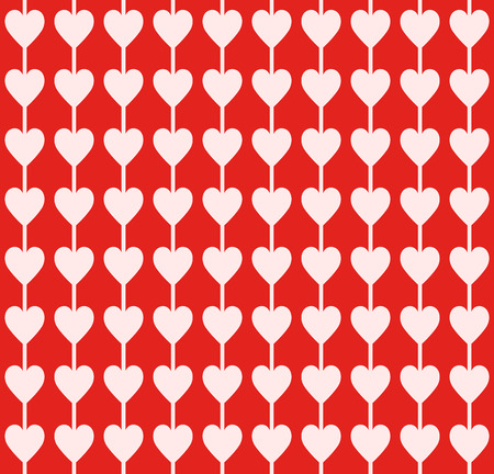 Seamless geometric pattern with heartsのイラスト素材
