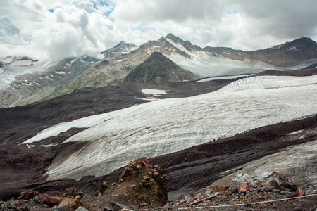 Beautiful view of the Caucasus mountain range Russia, Elbrus.の写真素材
