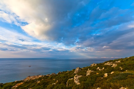 sea, landscape, natureの写真素材