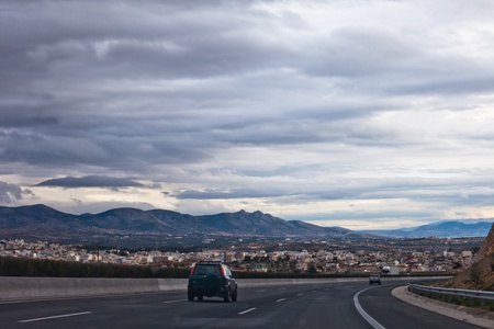 The road through the mountains, the villages