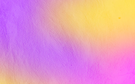 Purple and yellow designed grunge texture in neon light. Copy space for design.
