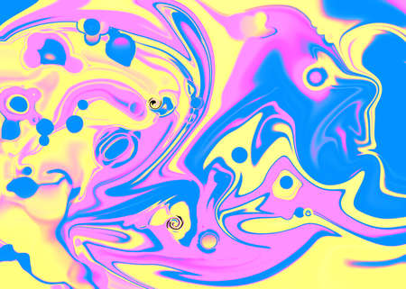 Neon dynamic fluid shapes composition with modern abstract design.