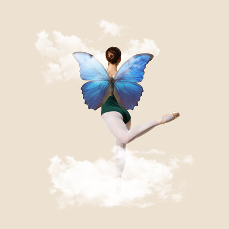 Contemporary art collage. Surrealism, minimalism in art.の写真素材