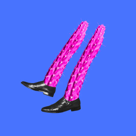 Contemporary art collage. Composition and illustration. Concept of modern art, creativity.の写真素材