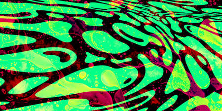 Contemporary abstract colorful background in neon colors, light. Copy space for design.