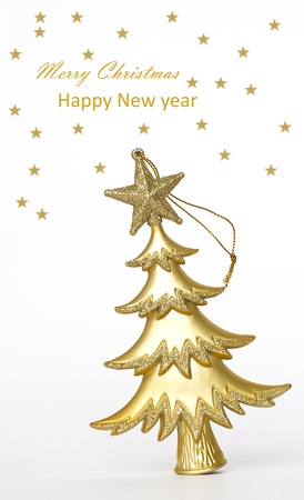 Christmas decoration on the white background の写真素材