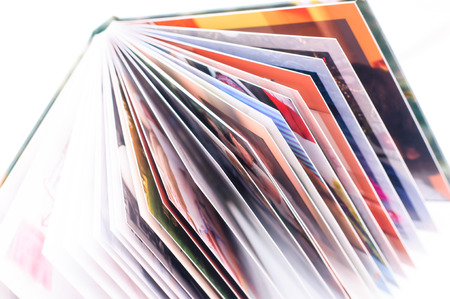 Open photo book.の写真素材