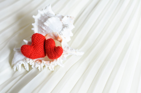 Valentine Hearts on Abstract Background. Valentines Day background with hearts.の写真素材