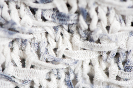 Knitting.Striped  pink colorful white knit fabric texture, knitted pattern backgroundの写真素材