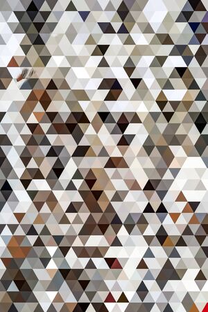 Geometric design. Colorful gradient mosaic background. Geometric triangle, abstract background. Gray...