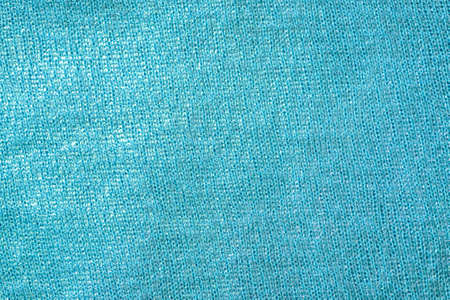 Blue thin knitted woolen fabric texture