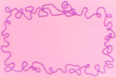 Pink christmas background with copy spaceの写真素材