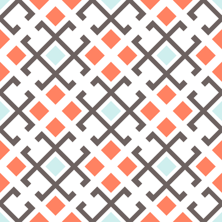 Vector seamless pattern with tribal elements.のイラスト素材
