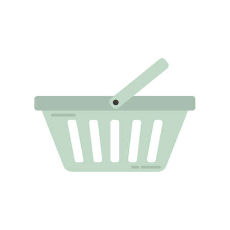 Shopping cart icon, color vector sign on white background. Symbol, illustration. illustration of...