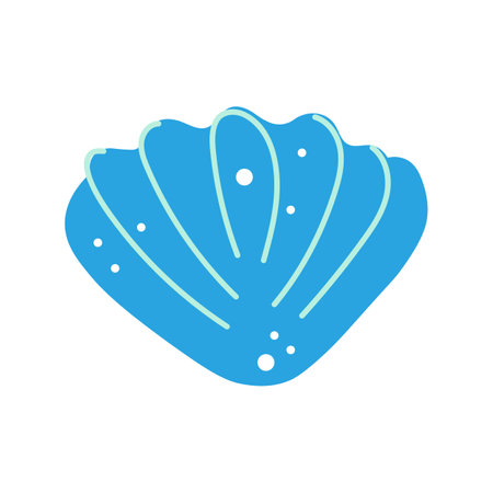 Sea shell beach icon. Life in the oceanのイラスト素材
