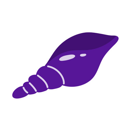 Sea shell beach icon. Life in the oceanのイラスト素材
