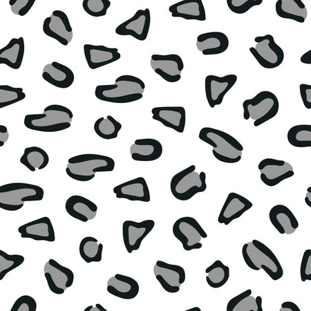 Abstract animal skin leopard seamless patternのイラスト素材