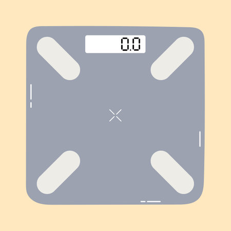 Weight scale top view vector illustrationのイラスト素材