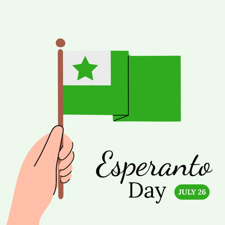 International Esperanto Day vector illustration