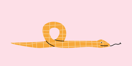 Funny reptile vector illustration for kids