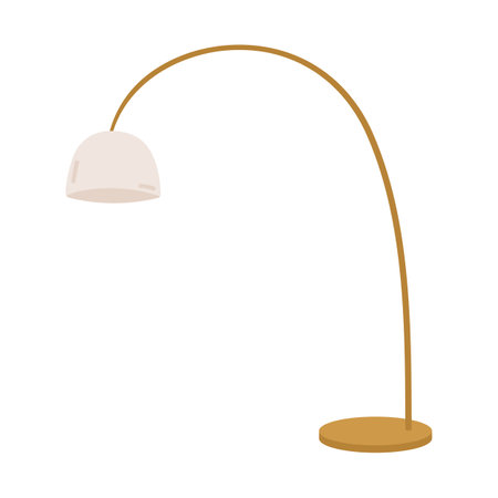Modern electric floor lamp for interior designのイラスト素材
