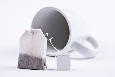 Teabag with cup の写真素材