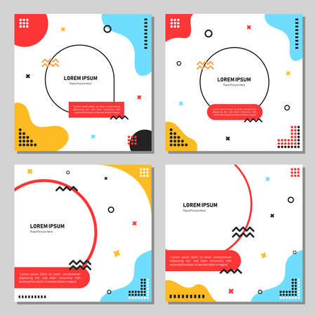 Sale template collection for promotion sale. Promotion sale square banner for social media, website, or internet ads. Vector illustrationのイラスト素材