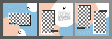 Sale template collection for promotion sale. Promotion sale square banner for social media, website, or internet ads. Vector illustrationのイラスト素材