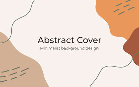 Vector abstract creative background with nature trendy style for summer season. Banner design...